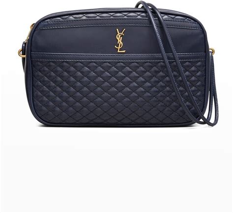 victoire camera bag ysl|Saint Laurent Victoire YSL Quilted Leather Camera Bag.